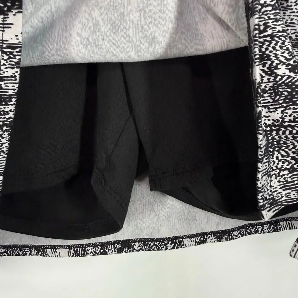 Tranquility Colorado clothing black white pull on athletic skort size small